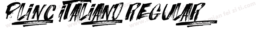 Plinc Italiano Regular字体转换